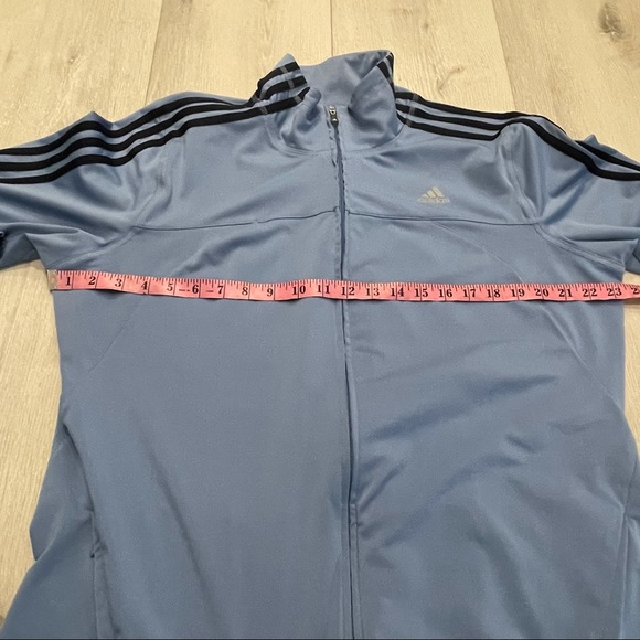 ADIDAS Light Blue Lightweight Track Jacket XL - Picture 7 of 10